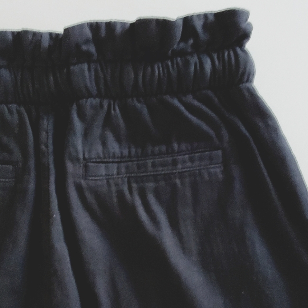 7187 * LOFT Outlet High Rise Straight Leg Cotton Pants Black Size XS - Picture 7 of 11